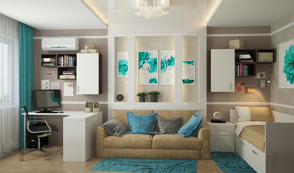 Дизайн-проект 2 комнатной квартиры в Краснодаре — фото 1