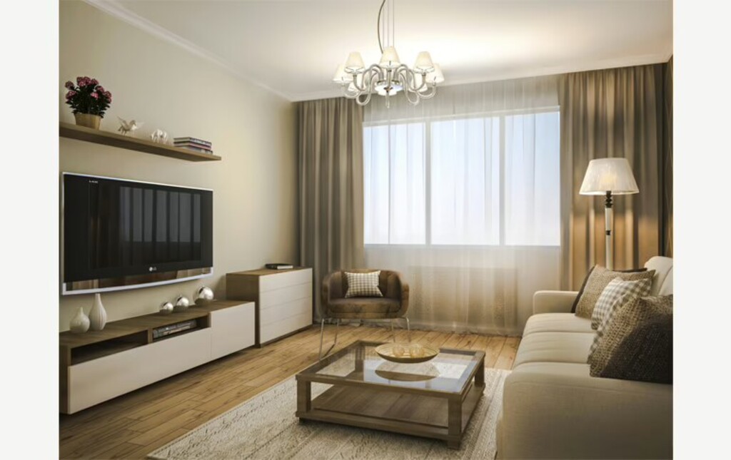 Дизайн проект однокомнатной квартиры — фото 1