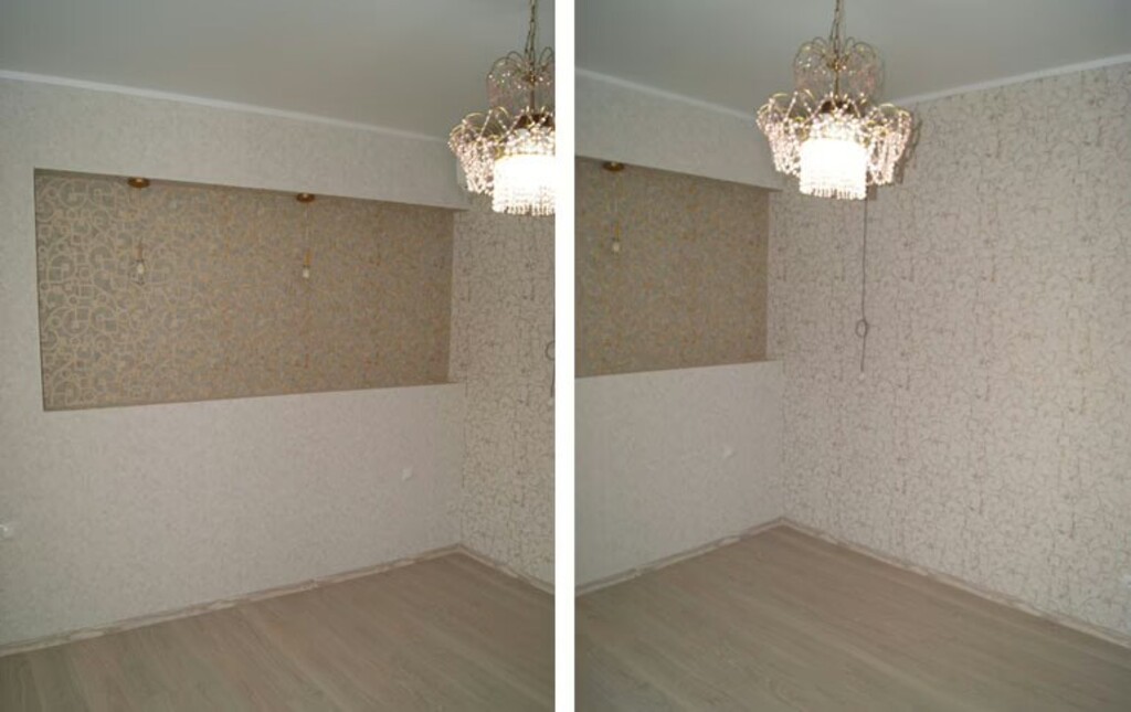 Косметический ремонт и сборка ниши над кроватью — фото 4