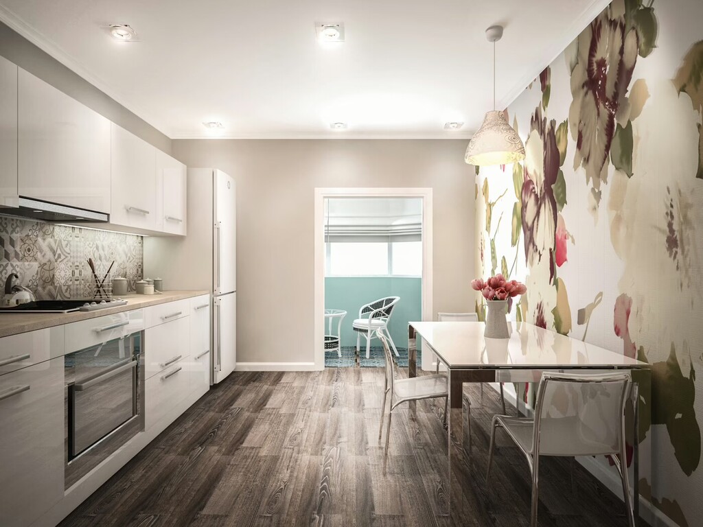 Красивый дизайн-проект двухкомнатной квартиры в Краснодаре в ЖК Адмирал Краснодар — фото 3