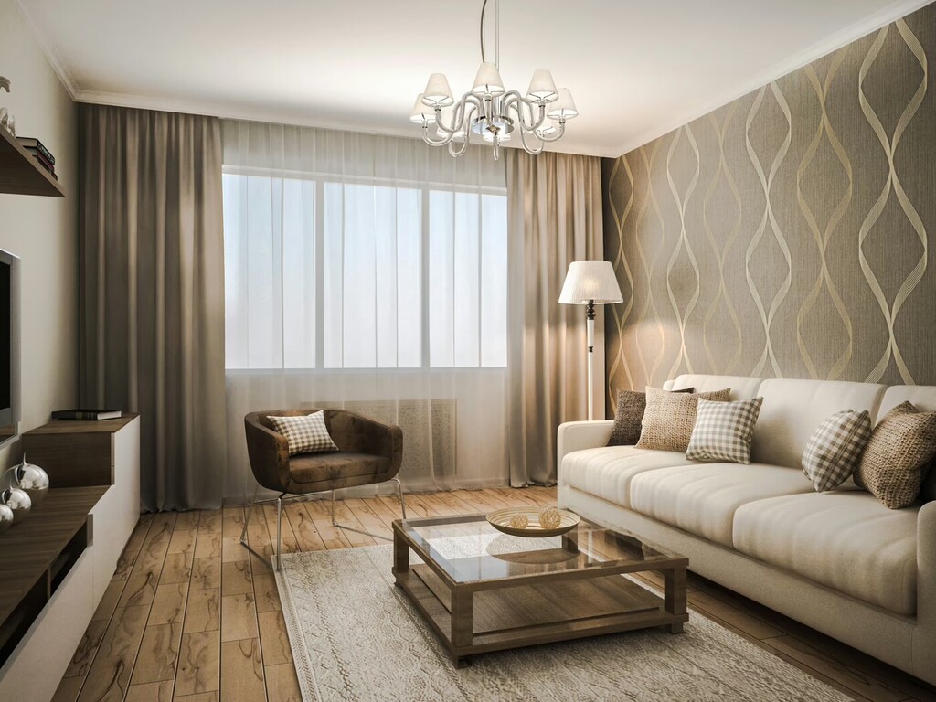 Красивый дизайн-проект двухкомнатной квартиры в Краснодаре в ЖК Адмирал Краснодар — фото 5