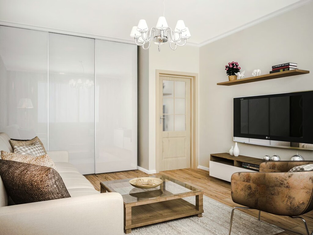 Красивый дизайн-проект двухкомнатной квартиры в Краснодаре в ЖК Адмирал Краснодар — фото 6