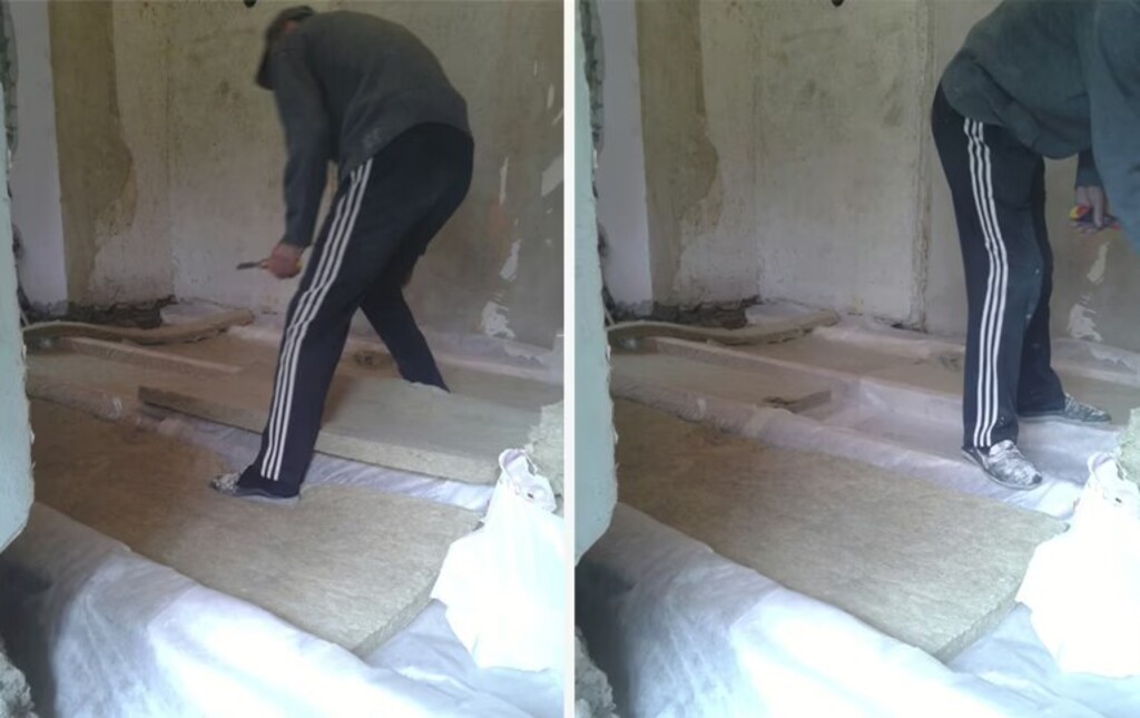 Облицовка клинкерным кирпичом, изоляция пола — фото 2