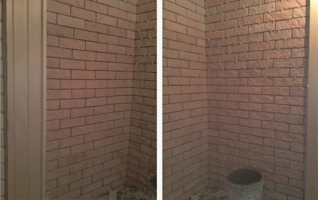 Облицовка клинкерным кирпичом, изоляция пола — фото 4