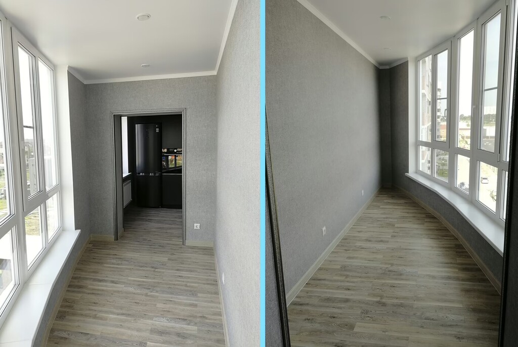 Ремонт двухкомнатной квартиры с лоджиями — фото 11