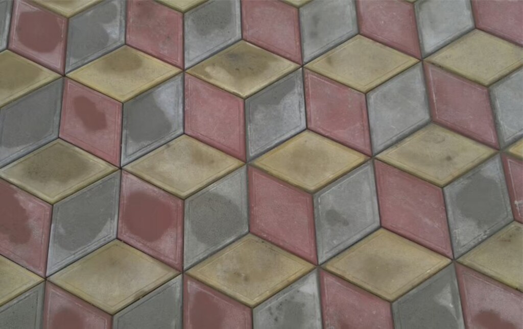 Укладка тротуарной плитки, благоустройство двора — фото 1